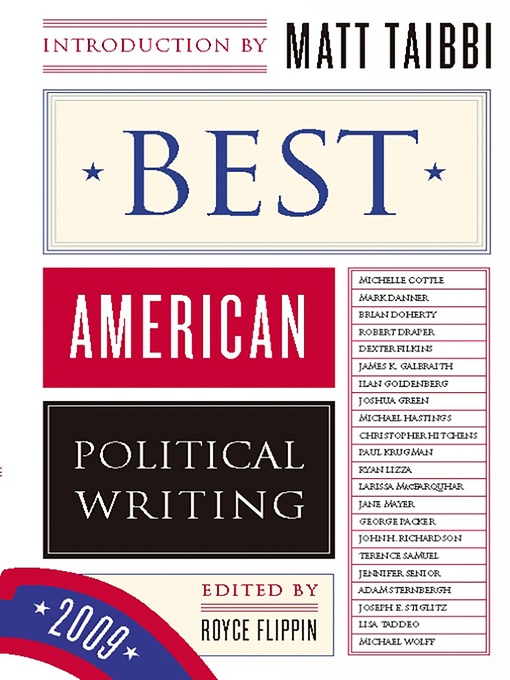 Cover image for Best American Political Writing 2009